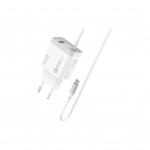 Зарядний пристрій Promate 20W PD Lightning + USB QC3.0 (icharge-pdqc3.white)