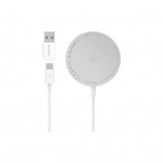 Зарядний пристрій Promate wireless charger auramag-15w silver (auramag-15w.silver)