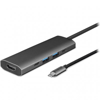 USB-хаб Chieftec USB3.2 Type-C to HDMI/USB 3.2x2/USB-C/PD 80W 5-in- (DSC-502)
