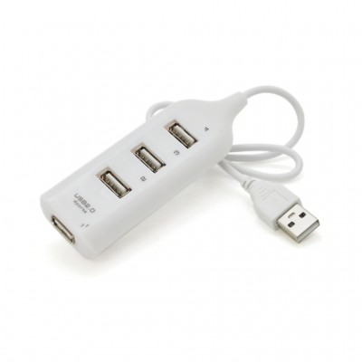 USB-хаб VOLTRONIC USB 2.0 to 4xUSB white (DNS-HUB4-OW)