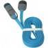 Дата кабель USB 2.0 AM to Lightning + Micro 5P 1.0m blue Defender (87487)