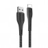 Дата кабель USB 2.0 AM to Lightning 1.0m led black ColorWay (CW-CBUL034-BK)