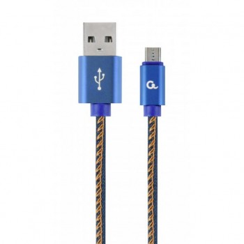 Дата кабель USB 2.0 AM to Micro 5P 1.0m Cablexpert (CC-USB2J-AMmBM-1M-BL)