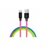 Дата кабель USB 2.0 AM to Micro 5P 1.0m multicolor ColorWay (CW-CBUM017-MC)