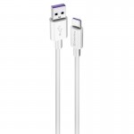Дата кабель USB 2.0 AM to USB-C 1.0m 5A white ColorWay (CW-CBUC019-WH)