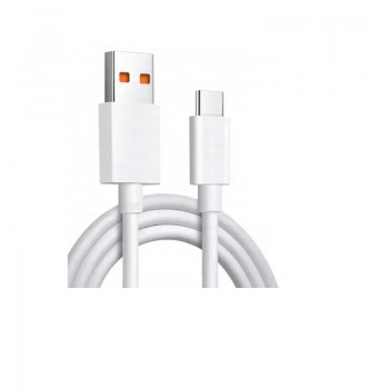 Дата кабель USB 2.0 AM to USB-C 1.0m 6A white Dengos (PLS-TC-6A-WHITE)