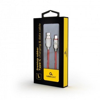 Дата кабель USB 2.0 AM to USB-C 1.0m Cablexpert (CC-USB2R-AMCM-1M-R)