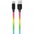 Дата кабель USB 2.0 AM to USB-C 1.0m multicolor ColorWay (CW-CBUC018-MC)
