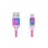 Дата кабель USB 2.0 AM to USB-C 1.0m Premium Rainbow REAL-EL (EL123500050)