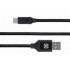 Дата кабель USB 2.0 AM to USB-C 2.0m Fabric Premiumblack REAL-EL (EL123500047)