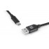 Дата кабель USB 2.0 AM to USB-C 2.0m Fabric Premiumblack REAL-EL (EL123500047)