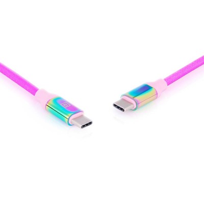 Дата кабель USB-C to USB-C 1.0m Premium Rainbow REAL-EL (EL123500053)
