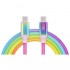 Дата кабель USB-C to USB-C 1.0m Premium Rainbow REAL-EL (EL123500053)