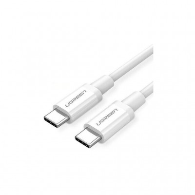 Дата кабель USB-C to USB-C 1.0m US264 ABS Shell White Ugreen (60518)