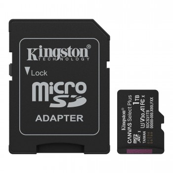 Карта пам'яті 1TB microSDXC class 10 UHS-I U3 V30 A1 Canvas Sele Kingston (SDCS3/1TB)