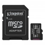 Карта пам'яті 64GB microSDXC class 10 UHS-I V10 A1 Canvas Select Kingston (SDCS3/64GB)