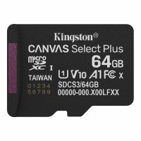 Карта пам'яті 64GB microSDXC class 10 UHS-I V10 A1 Canvas Select Kingston (SDCS3/64GBSP)