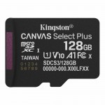 Карта пам'яті Kingston 128GB microSDXC class 10 UHS-I U3 V30 A1 Canvas Select Plus (SDCS3/128GB)