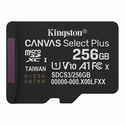 Карта пам'яті Kingston 256GB microSDXC class 10 UHS-I V10 A1 Canvas Select Plus (SDCS3/256GB)