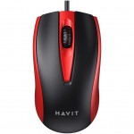 Миша HAVIT HV-MS871 USB Red (6939119020293)