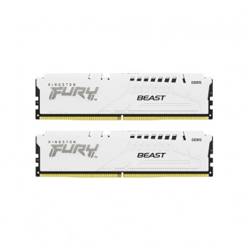 Пам'ять DDR5 32GB (2x16GB) 6000 MHz Beast White Kingston Fury (ex.HyperX) KF560C36BWE2K2-32