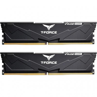 Пам'ять DDR5 32GB (2x16GB) 6000 MHz T-Force Vulcan Black Team FLBD532G6000HC38JDC01