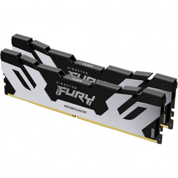 Пам'ять DDR5 48GB (2x24GB) 8000 MHz Renegade Black/Silver Kingston Fury (ex.HyperX) KF580C38RSK2-48