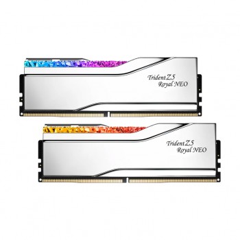 Пам'ять DDR5 64GB (2x32GB) 6000 MHz Trident Z5 Royal Silve G.Skill F5-6000J2836G32GX2-TR5S