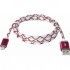 Дата кабель USB 2.0 AM to Micro 5P 1.0m RedLED backlight Defender (87556)