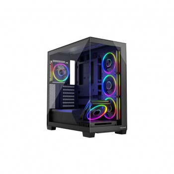 Корпус Modecom VOLCANO STELLAR ARGB MIDI 5x120mm fans BLACK (AT-STELLAR-5F-ARGB-10)