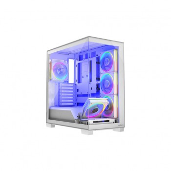 Корпус Modecom VOLCANO STELLAR ARGB MIDI 5x120mm fans WHITE (AT-STELLAR-5F-ARGB-20)