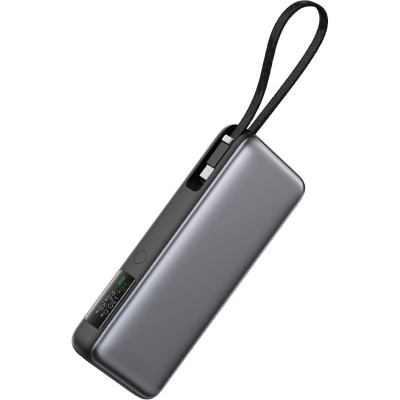 УМБ Acefast 20000mAh 130W PD,QC3.0 USB-A+USB-C In/Out,build-in cable M22 Gray