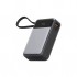УМБ Acefast 20000mAh 65W PD,QC3.0 USB-A+USB-C In/Out,build-in cable M21 Black-Gray
