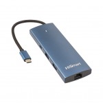 USB-хаб HiSmart USB-C to HDMI + 2хUSB 3.0 + PD 100W + USB 2.0 + SD (CA914357)