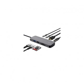 USB-хаб Trust USB-C 8-in1 1xUSB-А 3.2/USB-A 2.0/2xUSB-С/HDMI/Ehe (25672_TRUST)