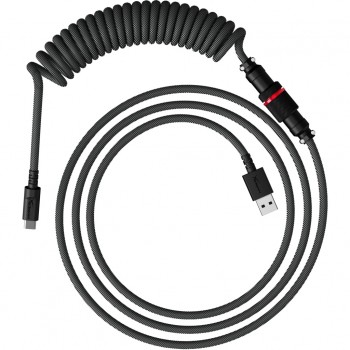Дата кабель USB 2.0 AM to USB-C 1.37m coiled gray-black HyperX (6J679AA)