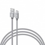 Дата кабель USB 2.0 AM to USB-C 2.0m CBGNYT2 grey Intaleo (1283126489143)