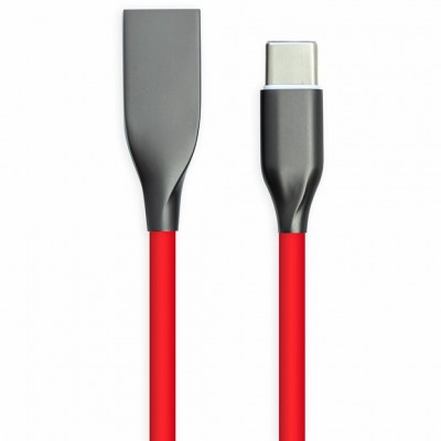 Дата кабель USB 2.0 AM to USB-C 2.0m red PowerPlant (CA911394)
