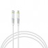 Дата кабель USB-C to Lightning 1.2m 18W white Intaleo (1283126504099)
