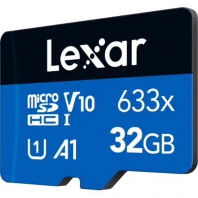 Карта пам'яті 32GB microSDXC class 10 UHS-I V10 A1 High Performa Lexar (LMS0633032G-BNNNG)