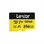 Карта пам'яті Lexar 256GB microSDXC class 10 UHS-II U3 V60 A1 Professional Gold (LMSGOLD256G-BNNNG)