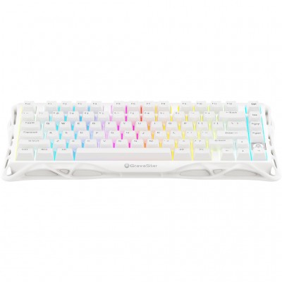 Клавіатура GravaStar Mercury K1 Lite Wireless/Bluetooth/USB UA White (GSK1LITE_WHT)