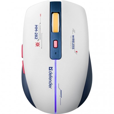 Миша Defender Dila MM-282 Wireless White/Blue (52282)