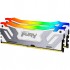 Пам'ять DDR5 48GB (2x24GB) 8800 MHz Renegade RGB White/Sil Kingston Fury (ex.HyperX) KF588CU42RWAK2-48