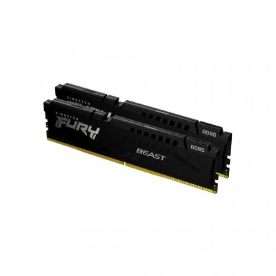 Пам'ять DDR5 64GB (2x32GB) 5200 MHz Beast Black Kingston Fury (ex.HyperX) KF552C40BB2K2-64