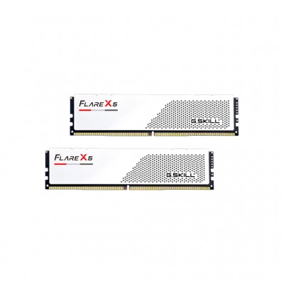 Пам'ять DDR5 64GB (2x32GB) 6000 MHz Flare X5 Matte White G.Skill F5-6000J2836G32GX2-FX5W