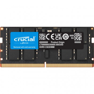 Пам'ять для ноутбука SoDIMM DDR5 32GB 6400 MHz MICRON CT32G64C52CS5