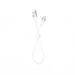 Дата кабель USB 2.0 AM to Lightning 0.25m 2.4A white XO (XO-NB179-BK)