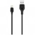 Дата кабель USB 2.0 AM to Lightning 1.0m 2.1A black XO (XO-NB-103-L-1-BK)