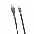 Дата кабель USB 2.0 AM to Lightning 1.0m 2.4A black XO (NB182-L-1-BK)